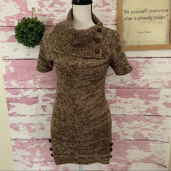 ASHLEY by 26 INTERNATIONAL Cowl Neck Sheath Sweater Dress Junior’s size Large - Picture 1 of 5